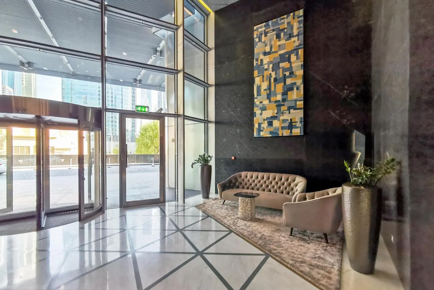Blueground Difc City View Pool Gym Dxb-433 Dubai Birleşik Arap Emirlikleri